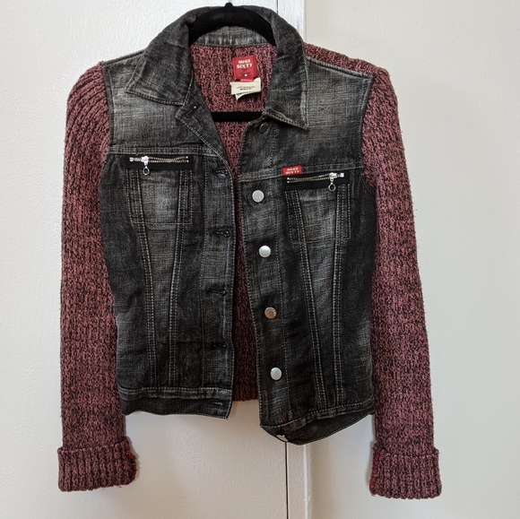 Miss sixty denim sweater jacket y2k 2000 - Picture 1 of 3